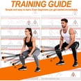 thumbnail image 4 of Upgrade Portable Ropeless Battle Ropes - Adjustable Weights Cordless Battle Ropes for Home Gym with Training Poster - Battle Rope Sticks Exercise Equipment for Low-Impact Workout, HIIT & Cardio -Black, 4 of 6
