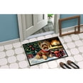 thumbnail image 2 of Carolines Treasures DAC2768MAT 0.15 x 18 x 27 in. Yorkshire Terrier Cozy Christmas Doormat, 2 of 6