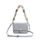 thumbnail image 1 of Nuevo bolso cuadrado pequeño de color sólido de nicho, bolso de hombro de PU con cadena de moda, azul, 1 of 5