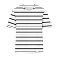 thumbnail image 4 of XIAfhje Women Summer Tops Short Sleeve Crewneck Striped Color Block T Shirts Casual Loose Tunic Tops Basic Tee Shirt Pullover, 4 of 4