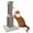 AllGrey, variant on PAWSCRAT 32 in Sisal Cat Scratching Post for Large Cats, Sturdy Wide Base for Furniture Protection, Light Gray