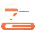 thumbnail image 4 of Straight Ruler 13cm Metric Bookmark Clip Ruler, Orange Red, 2 Pieces, 4 of 6