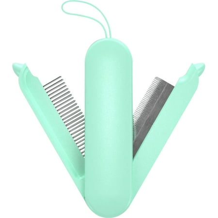 UPC: 0810010818591 | Pet Life ®  JOYNE  Multi-Functional 2-in-1 Swivel Travel Grooming Comb and Deshedder