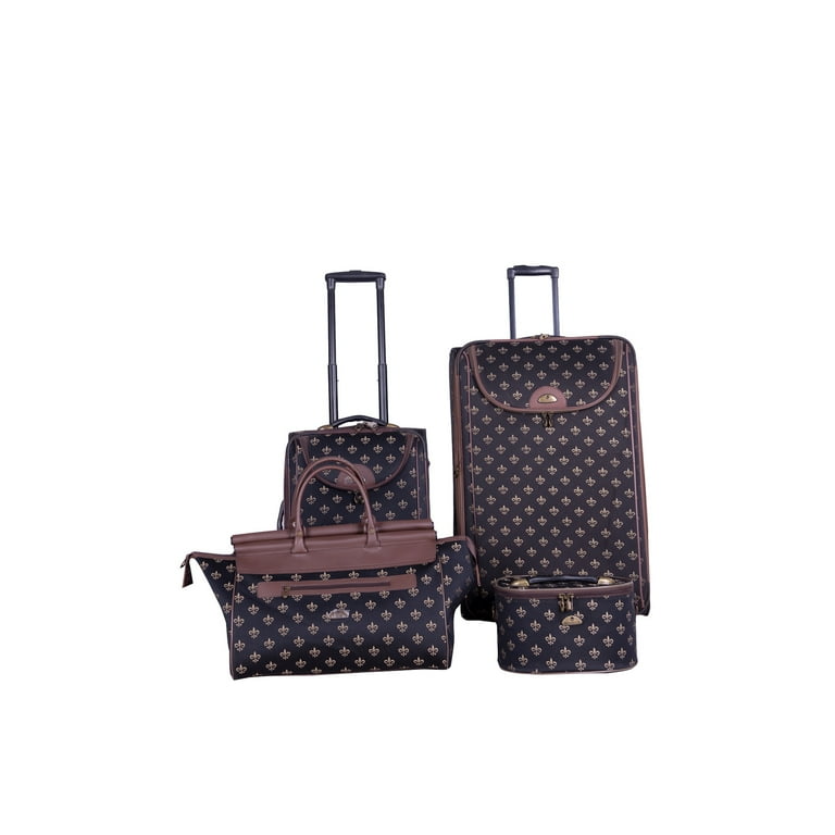 Long Lat Inc. American Flyer 4 Piece Luggage Set Fleur De Lis Walmart