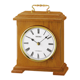 Seiko Kazu Wooden Carriage Mantel Chime Clock with Pendulum Seiko Kazu Wooden Carriage Mantel Chime Clock with Pendulum