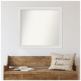 thumbnail image 6 of Amanti Art Custom Framed Wall and Bathroom Mirror (30 x 32 in.), Flair Soft White Frame, 6 of 7