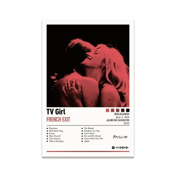 Tv Girl Poster French Exit Album Cover Posters for Room Aesthetic Music Wall Art Prints for Teen Bedroom, Dorm, Office Decor And Gift Ideas