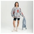 thumbnail image 3 of Women's Gameday Couture Gray Illinois Fighting Illini Always on Repeat Fleece Sweatshirt, 3 of 6