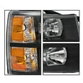 thumbnail image 5 of PIT66 Clear lens Black Housing Amber Reflector Headlights Fit for 2007-2013 Chevy Silverado 1500 2500 3500 & HD(For 2500HD/3500HD, fit 2007 new body style & 2014 old body style), 5 of 9