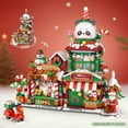 thumbnail image 1 of Street View Series Building Blocks Set, Izakaya Shaved Ice Takoyaki Coffee & Panda Tea House DIY Model, Creative Assembled Scenery Bricks Decor Toy Gift for Kids, 1 of 7