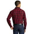 thumbnail image 2 of Port Authority Everyday Plaid Shirt, Rich Red, 4X-Large, 2 of 4