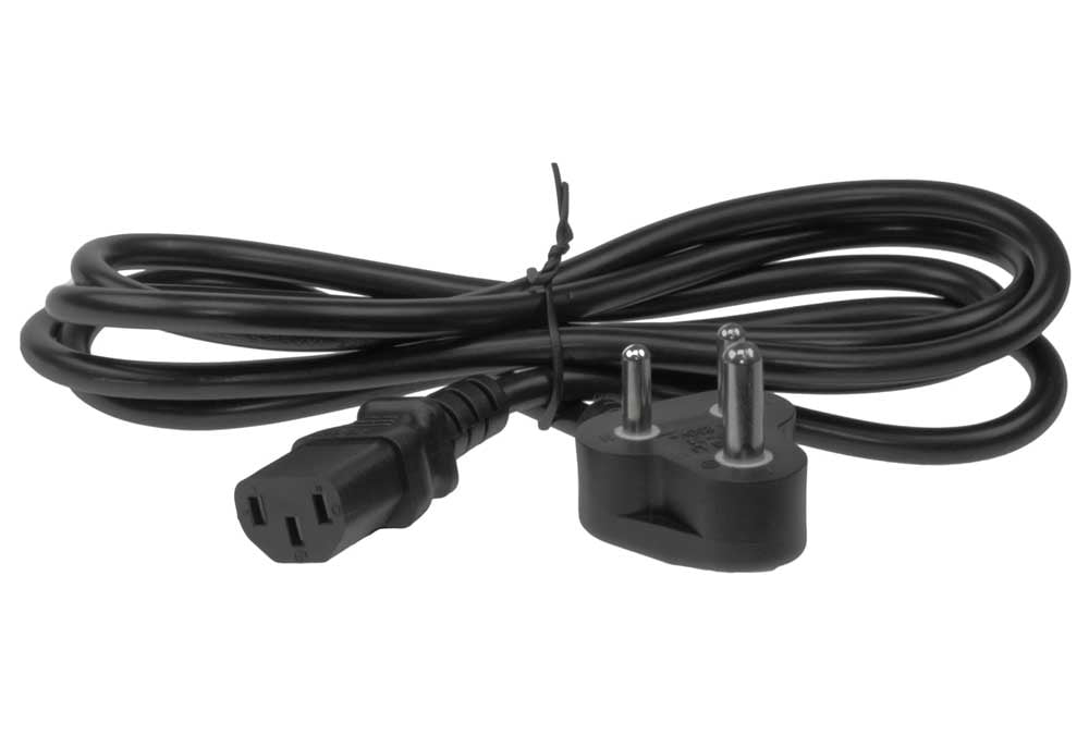 6ft south africa smaller 3-pin plug to iec c13 power cord ...