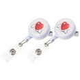 thumbnail image 4 of 2pcs Retractable Badge Holder Stylish Cards Clips Telescopic ID Cards Buckles, 4 of 8