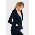 thumbnail image 4 of Teejoy Womens Thin Cotton Zip Up Hoodie Jacket, Navy, Size: Small, Sofra, 4 of 4