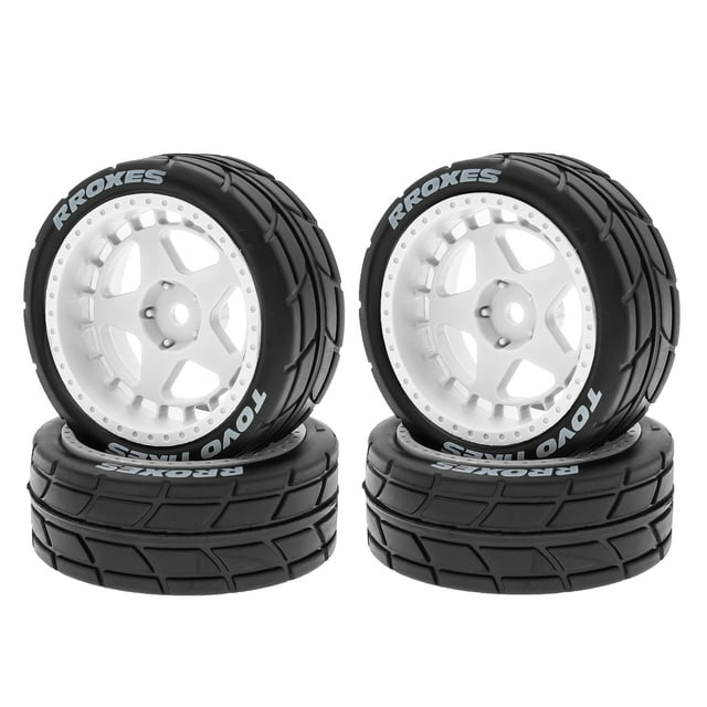 Amdohai Remote Control Off-Road Rally Car Tires 66*46*26mm 4pcs Replacement for TAMIYA TT02 XV01 HSP
