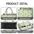 thumbnail image 4 of Large Capacity Tote Bag,Green Highland Cow Flower Pattern Handbag Fashion Luxury Tote Bag,15.7"x13"x 5.1" Inches,Laptop Compatible, 4 of 6