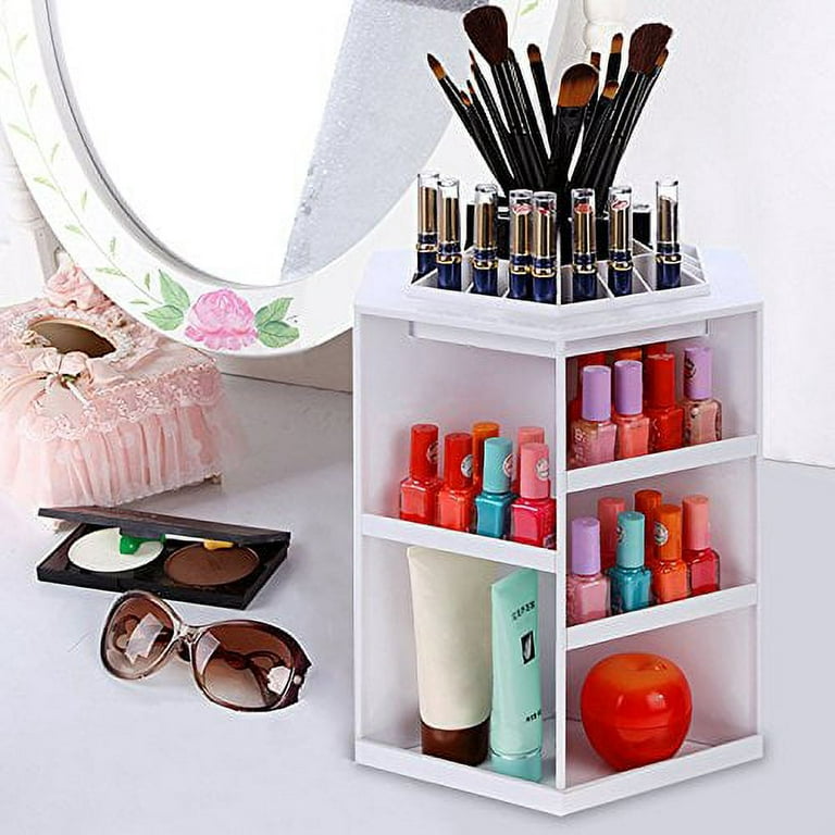 Cosmetic Organizer Rotating Bathroom Makeup Organizers Storage Box