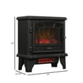 thumbnail image 3 of Duraflame 1,000 sq ft Infrared Quartz Electric Fireplace Stove Heater, Black, 3 of 12