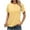 Yellow, variant on fatyb Summer Tops for Women Short Sleeve Crew Neck T Shirts Casual Tees Womens Loose Tunic Tops