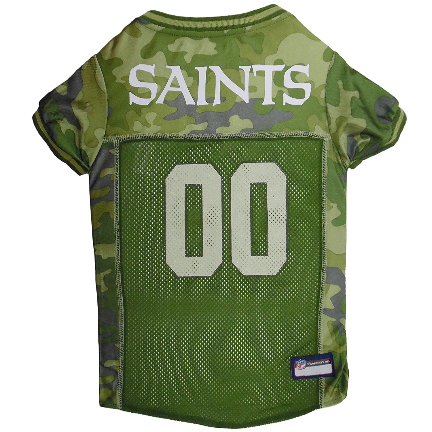Pets First NFL New Orleans Saints Camouflage Pet Jersey for Cats and Dogs -  Licensed - Extra Small 
