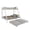 White, variant on Leumius Metal Twin over Full Bunk Bed with Trundle, Space Saving Bunk Bed Frame with Ladder and Guardrails for Dorm, Apartment,White