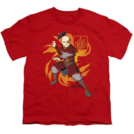 Avatar The Last Airbender Zuko Flame Burst Unisex Youth T Shirt
