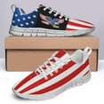thumbnail image 4 of American Flag Shoes for Men Women Running Sneakers Breathable Casual Sport Tennis Shoes White Size 10, 4 of 5