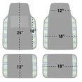 thumbnail image 4 of FH Group Mesa11 Universal Fit Premium Carpet Car Floor Mats Front & Rear - Green Full Set, 4 of 5