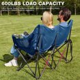 thumbnail image 5 of RELAX FIELD Double Camping Chair Heavy Duty Oversized Padded Loveseat for Adults 2 Person Outdoor Portable Camping Chairs, 5 of 8