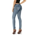 thumbnail image 2 of Hybrid & Company Womens Super Comfy Stretch Denim 5 Pocket Jean P22890SK Medium BLU 13, 2 of 6
