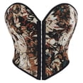 thumbnail image 2 of HOMBOM Crop Tank Tops for Women Spring Floral Shapewear Strapless Brown Loose Fit Going Out Womens Bustier Corset Top Seamless, 2 of 9