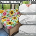 thumbnail image 6 of XYZCANDO Sunflower Roses RV Dinette Cushion Covers Universal RV Accessories Outdoor Travel Use Comfortable Bench Cushion Stretchable Couch Cover 2 Cushion Sofa Washable Sofa Cover Gifts for Friend, 6 of 7