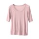 thumbnail image 2 of Fiudx Ofertas de La Semana Camiseta de Manga Corta de Color Sólido Suelta Informal de Moda para Mujer Top de Manga Corta, 2 of 6