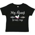 thumbnail image 3 of Inktastic My Aunt Loves Me- Heart Boys or Girls Toddler T-Shirt, 3 of 5