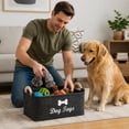 thumbnail image 2 of XQWJWLA Pet Toy Organizer Bin Lightweight Felt Storage Basket with Handles for Dog and Cat Toy Accessories Large Capacity for Home Organization, 2 of 5