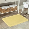 thumbnail image 7 of Rateoe Yellow Gingham Pattern Flannel Door Mat Indoor Outdoor Entrance, Waterproof All-Weather Doormat,Fade Resistant, Low Profile Entryway Mat 16x24in, 7 of 7
