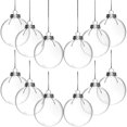 thumbnail image 2 of bolas de plástico transparente para Navidad, adornos rellenables para árbol de Navidad, adornos colgantes para decoración del hogar, regalo de Navidad 2023, 2 of 5