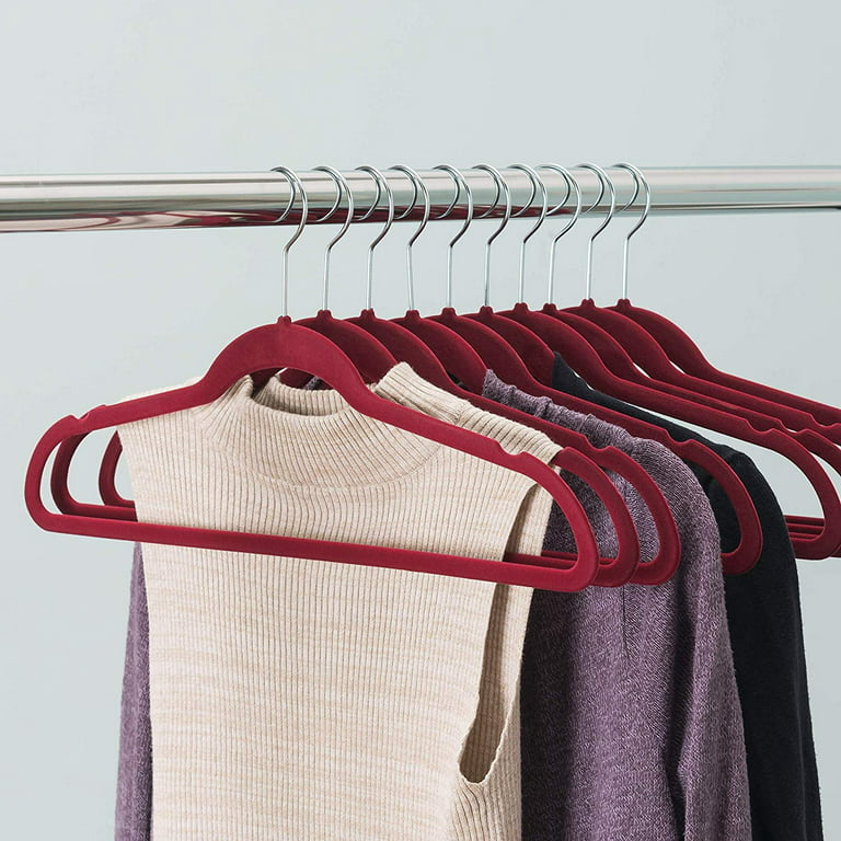 Home Basics Turquoise Velvet Shirt Hangers 10-Pack FH45262 - The Home Depot