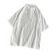 thumbnail image 5 of Ceisia Breathable Cotton-Linen Polo Shirt Men's Relaxed Fit Short Sleeve Solid Color Casual Top White XXL Gifts, 5 of 6