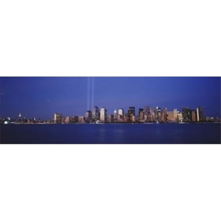 Tribute in Light World Trade Center Lower Manhattan Manhattan New York City New York State USA Poster Print by - 36 x 12