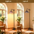 thumbnail image 3 of SUNMORY 64.5'' Stained Glass Floor Lamps, Lamps for Bedroom, Standing Floor Lamps for Living Room, Office Dormitory Bar Retro Unique Accent Decor Cottage Village Gift, 3 of 10
