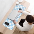 thumbnail image 3 of Make Your Desk Stand Out with Our Pastel Checkered Desk Mat - Aesthetic Office Decor, Extra Large Mouse Pad, Laptop Pad, Game Mat, Measures 31.5x11.8in., 3 of 7