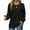 Black, variant on Hauaitttt Sweatshirts for Women Crewneck Knit Sleeve Sweaters Lightweight Fashion Blouse Weightlifting Long Sleeve Shirts Long Sleeve Fitted Short Sleeve Shirts for Women Long Exercise Shirts Women
