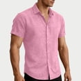 thumbnail image 2 of Maean S-3XL Men Big and Tall Shirts Short Sleeve Dressy Shirt Casual Business Button down Tee Tops, 2 of 7