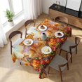 thumbnail image 3 of Fall Scarecrows Table Cloth Waterproof Tablecloths, Autumn Thanksgiving Farm Pumpkins Fruit Tablecloth Dining Table Cover for Kitchen Party Tabletop Outdoor, Rectangle Tablecloth 60x120 Inch, 3 of 9