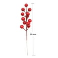 thumbnail image 6 of Sunjoy Tech Christmas Artificial Red Berries Stems Realistic Vibrant Color No Need Watering Faux Berry Branches Home Decor Xmas DIY Crafts, 6 of 8