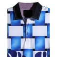 thumbnail image 3 of Ma Croix Mens Short Sleeve Pattern Printed Slim Polo Shirt, 3 of 7