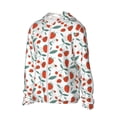 thumbnail image 2 of Kdxio Strawberries Print Women Men Sun Protection UPF 50+ Jackets Zip Up Long Sleeve Hoodie Hiking Lightweight with Pockets, 2 of 8