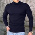 thumbnail image 2 of Big and Tall Shirts for Men Shirts Long Sleeve Turtle Neck Thermal Thick Warm Sweatshirts Slimt Fit Pullover Workout Top Mens Graphic T T Shirt Hoodies for Men Mens Tall Sizes Night L, 2 of 7