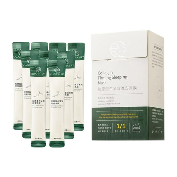Mascarilla hidratante para dormir sin lavado de 80 ml, con proteínas y que reduce los poros.